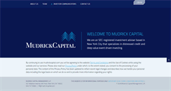 Desktop Screenshot of mudrickcapital.com