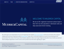 Tablet Screenshot of mudrickcapital.com